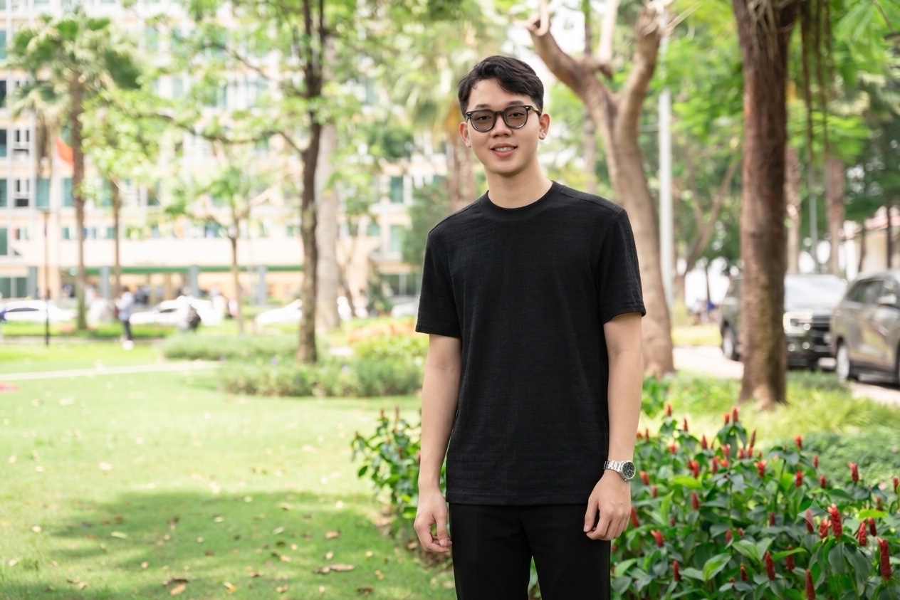 Tran Phu Khang standing outdoors